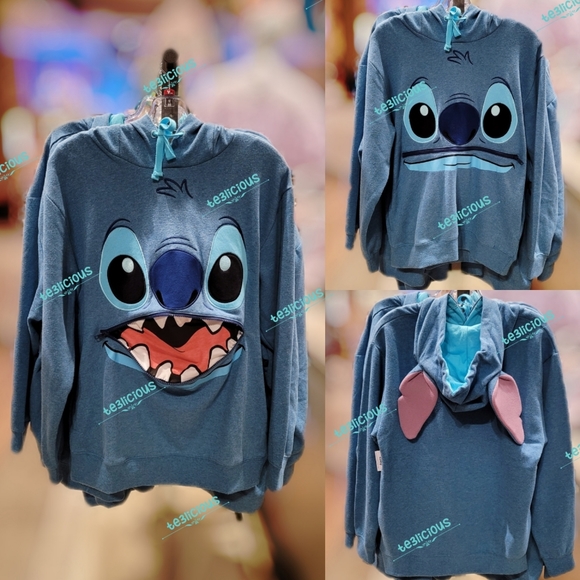 Disney Parks Stitch Pullover Hoodie 